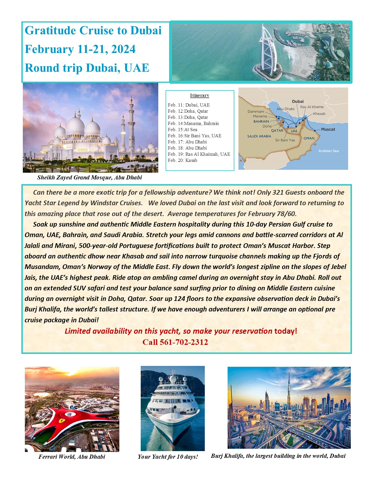 Gratitude Cruise to Dubai