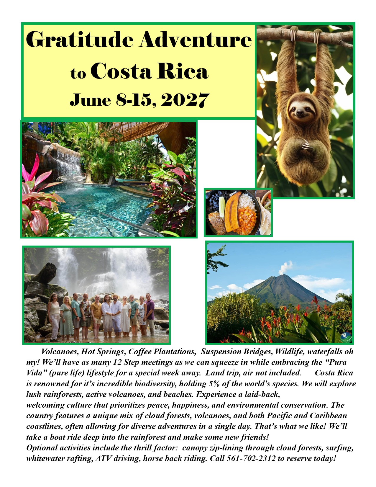 Gratitude Adventure to Costa Rica